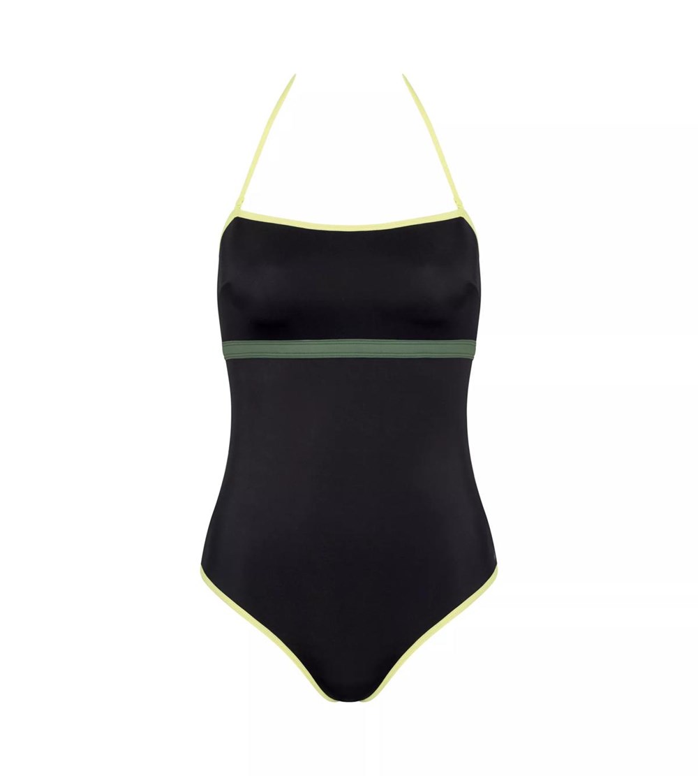 Sloggi Shore Marina Grande Swimsuit With Padded Cups Black | 53961-TXZK