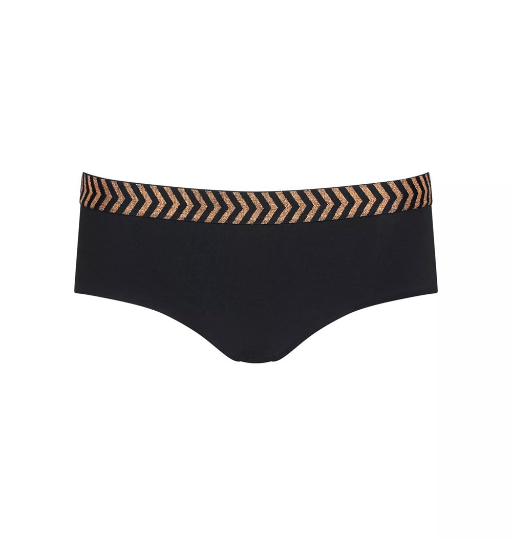 Sloggi Shore Mili Atoll Bikini Hipster Black | 64175-PMTO