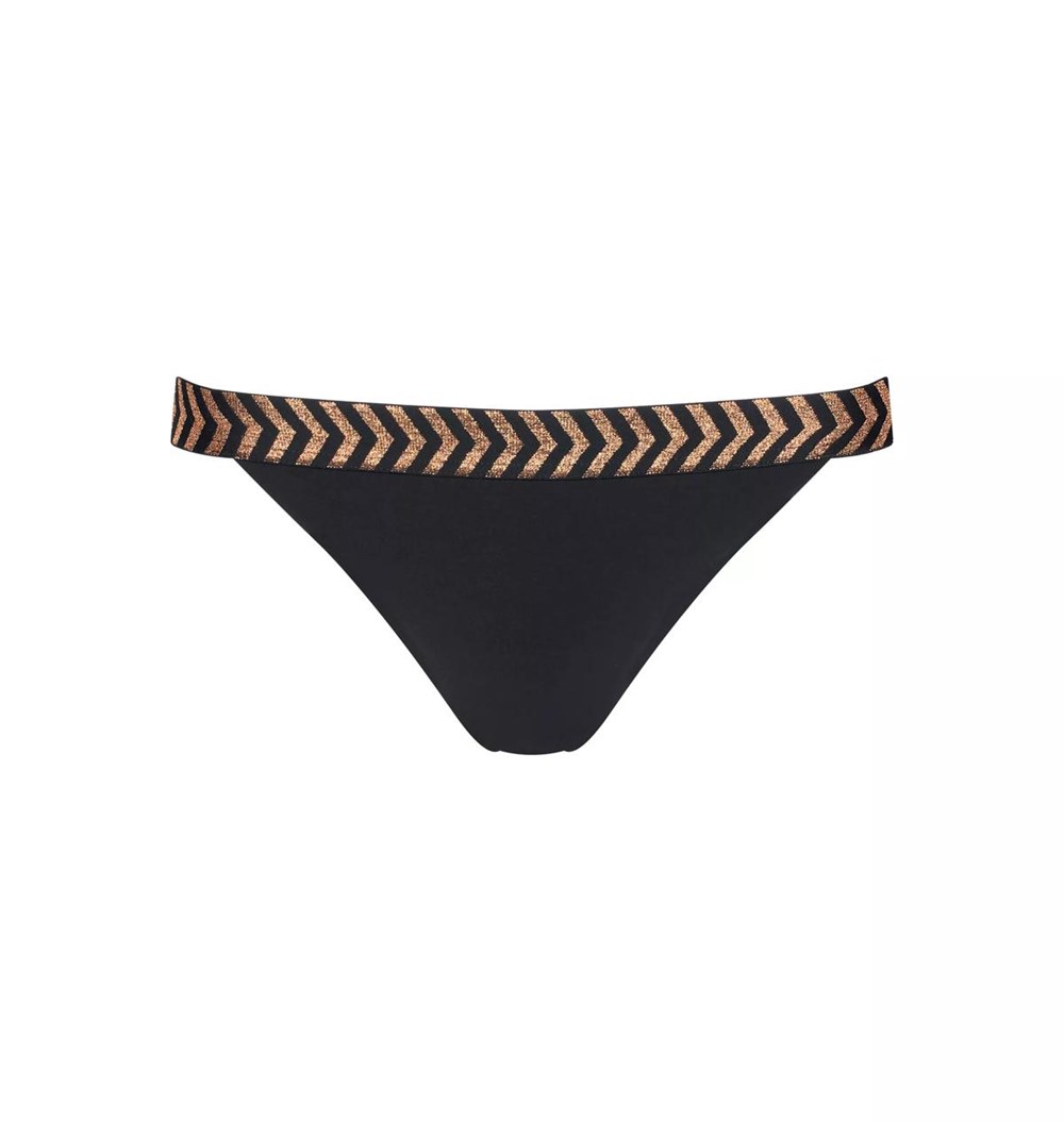 Sloggi Shore Mili Atoll Bikini Tanga Black | 13029-WFAE