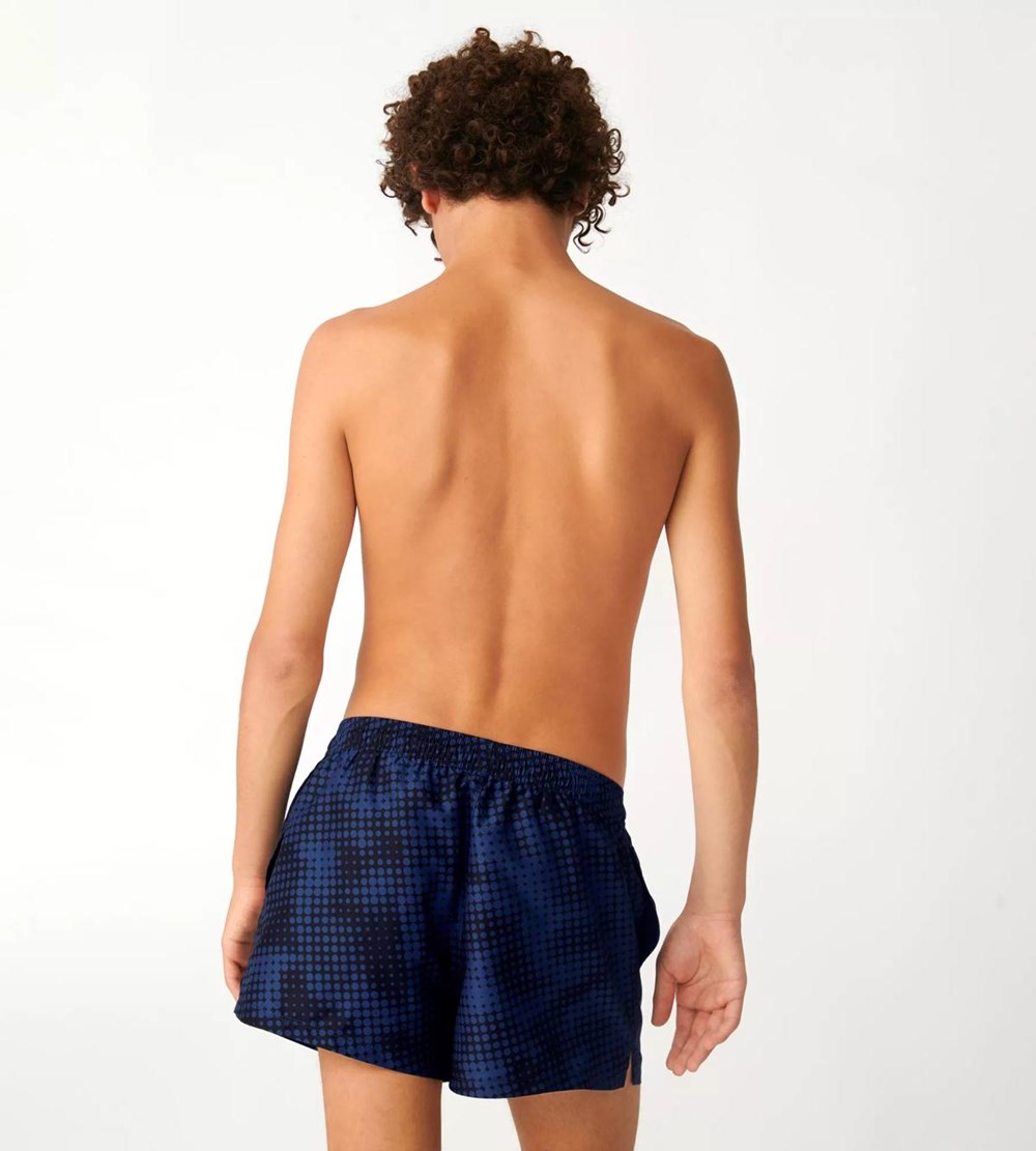 Sloggi Shore Spiny Puffer Swimshorts Black Combination | 15079-NFAC