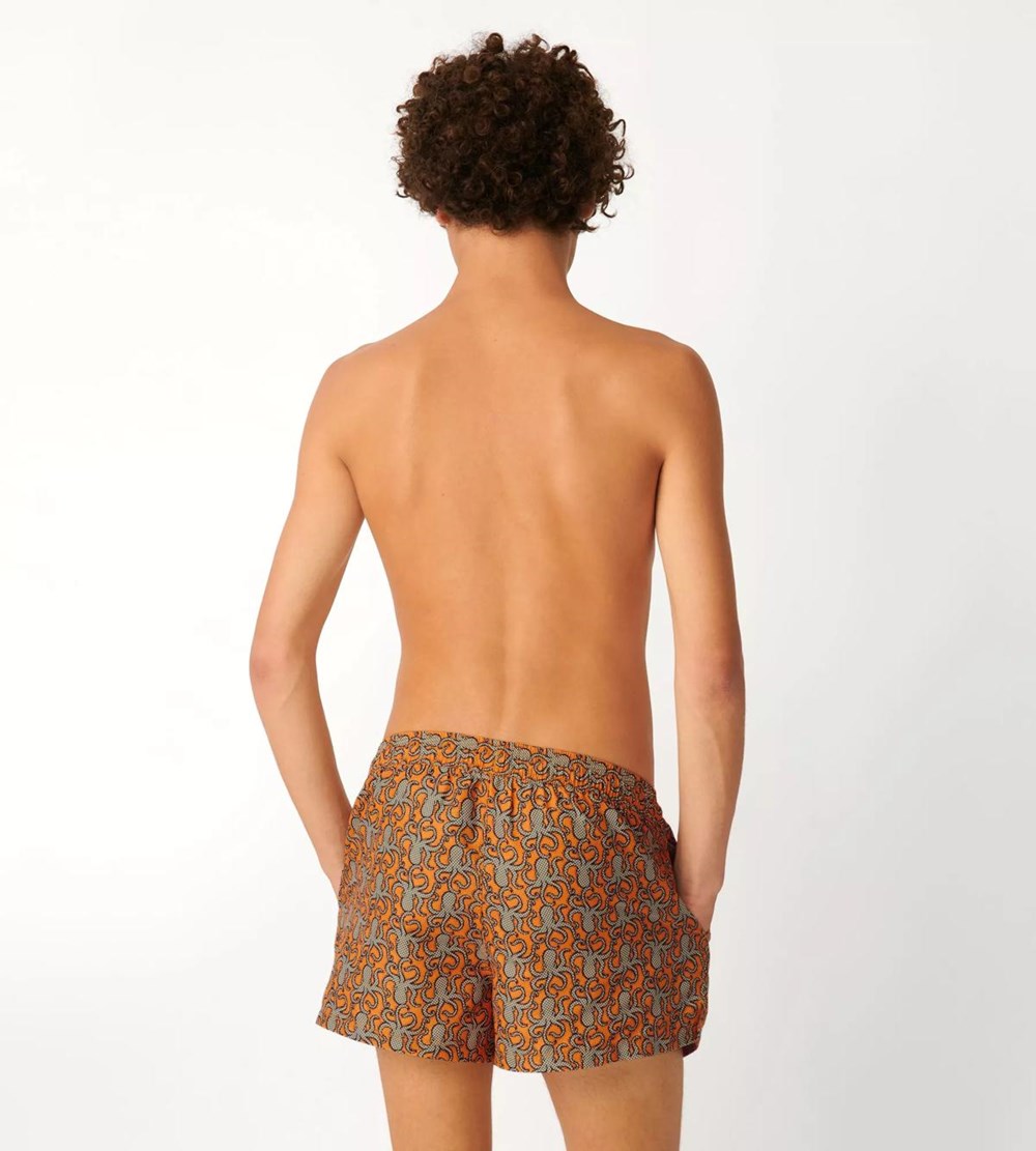 Sloggi Shore Spiny Puffer Swimshorts Yellow - Dark Combination | 61309-QDTG