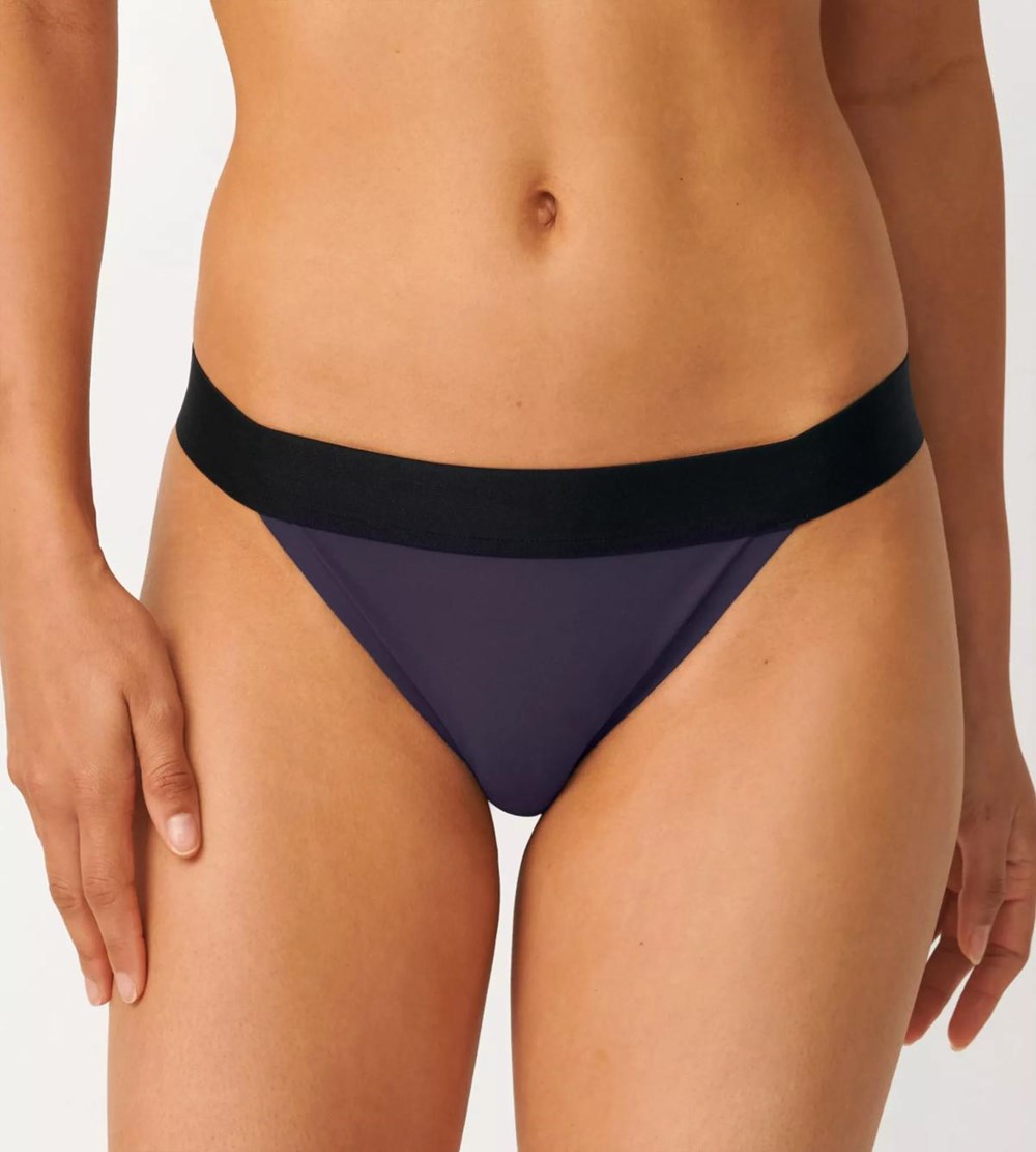 Sloggi Shore Tropical Gar Bikini Brazilian Brief Ink Gray | 17253-WFZN