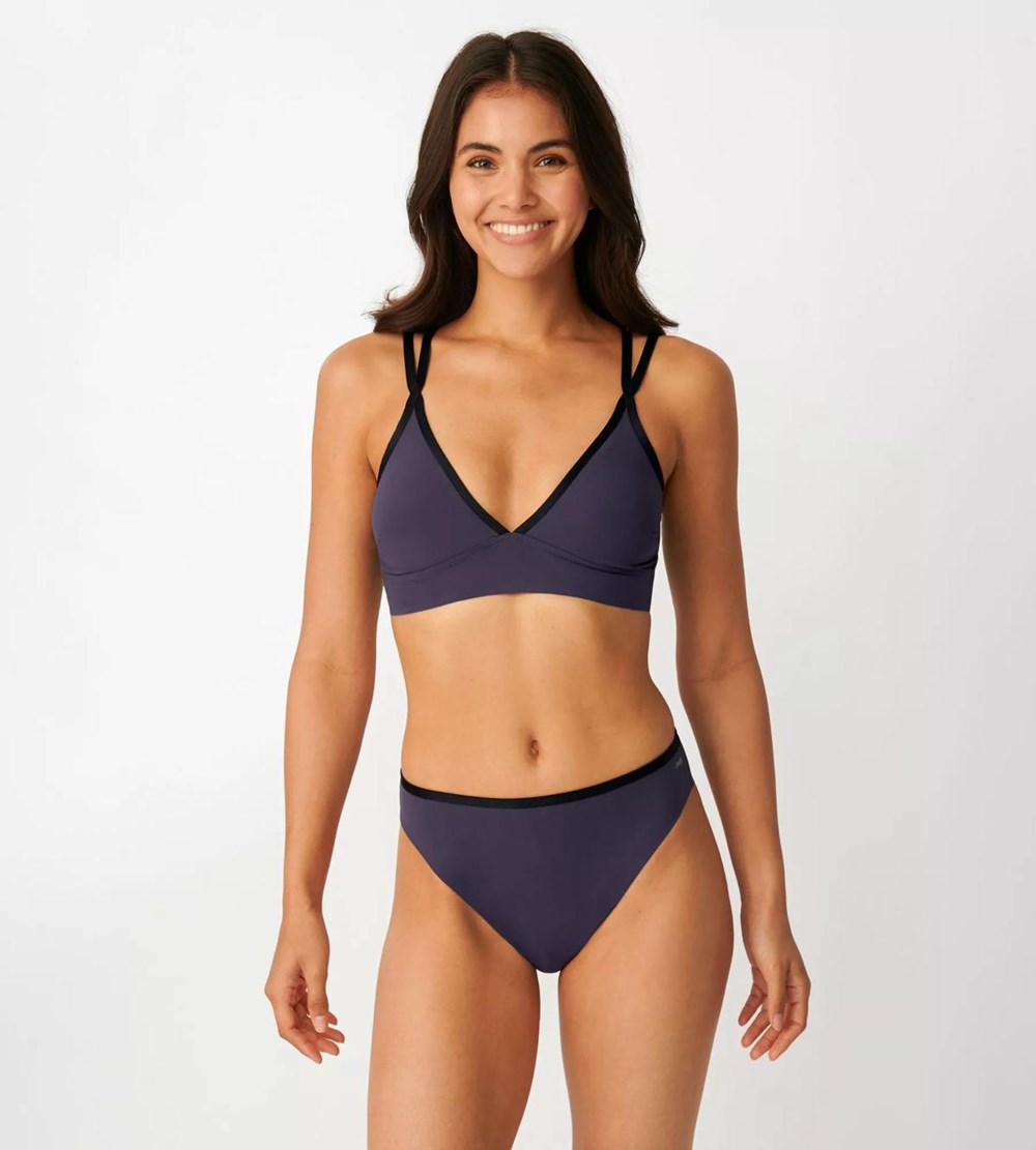 Sloggi Shore Tropical Gar Bikini Tai Ink Gray | 36512-DLEA