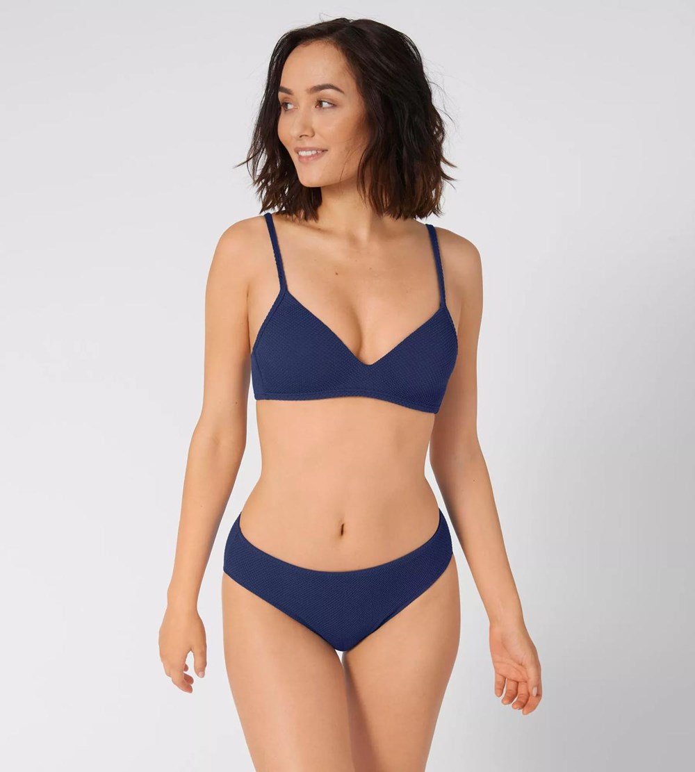 Sloggi Shore Vanuatu Islands Bikini High Leg Deep Water | 14739-MOGA