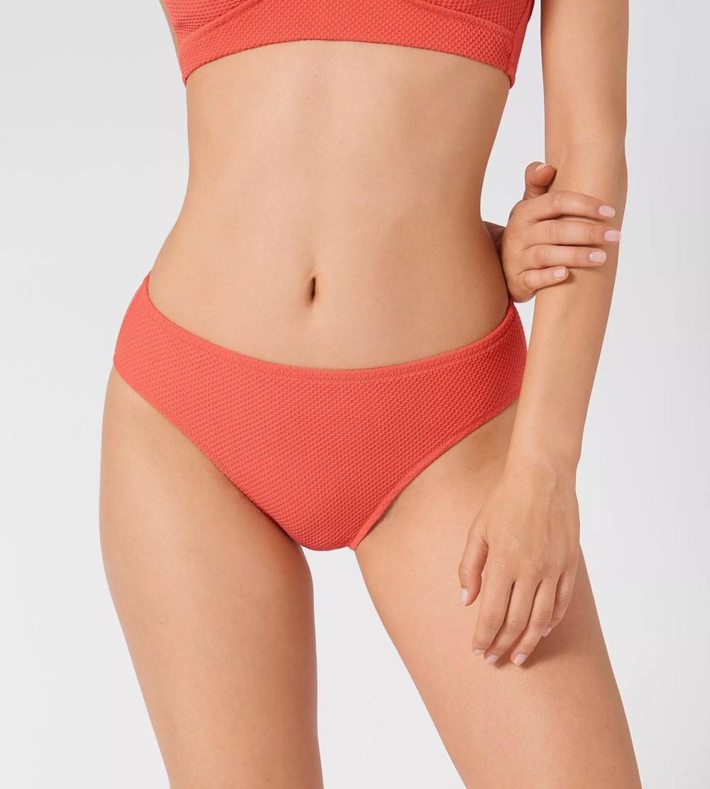 Sloggi Shore Vanuatu Islands Bikini High Leg Coral | 71542-KCFV