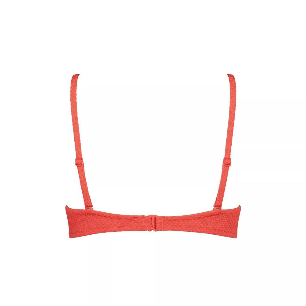 Sloggi Shore Vanuatu Islands Bikini Top Padded Coral | 01498-AHZJ