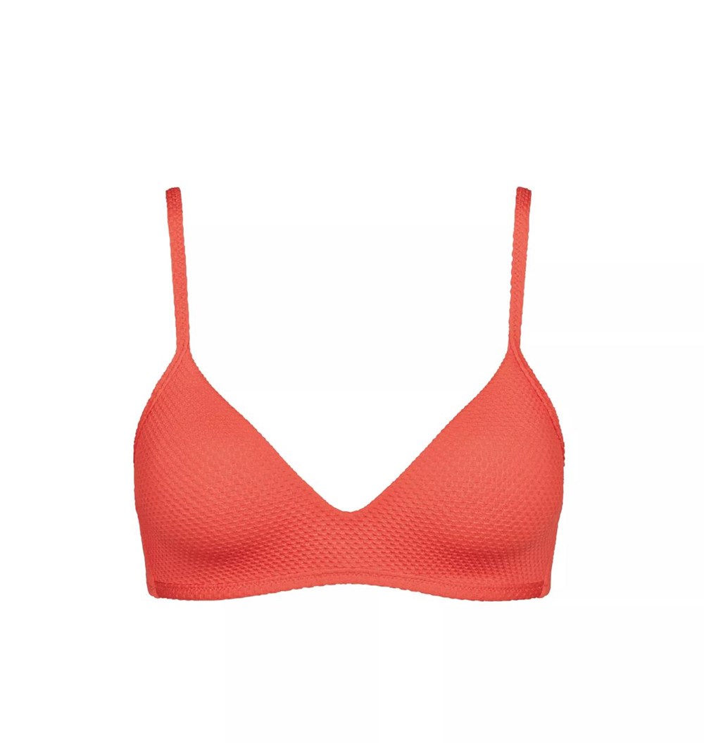 Sloggi Shore Vanuatu Islands Bikini Top Padded Coral | 01498-AHZJ