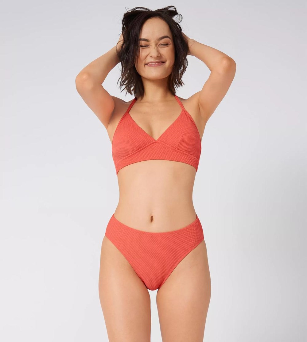 Sloggi Shore Vanuatu Islands Bikini Top Coral | 29805-DTQO