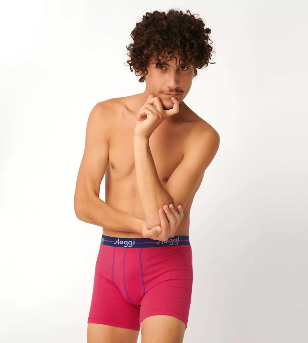 Sloggi Start Shorts Pink-Dark Combination | 58103-FSWY