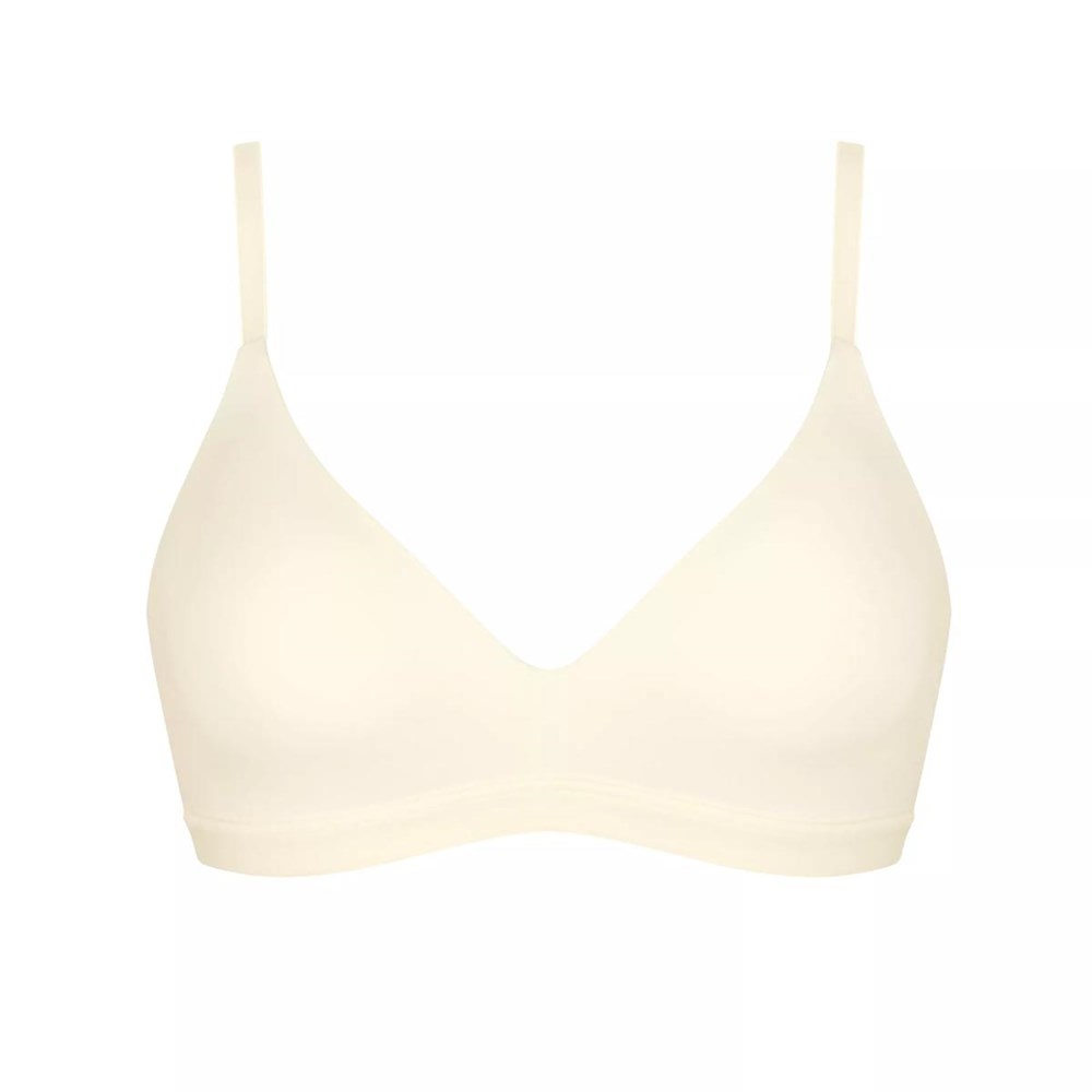 Sloggi Wow Comfort Padded Bra Ecru White | 79613-ZGRE