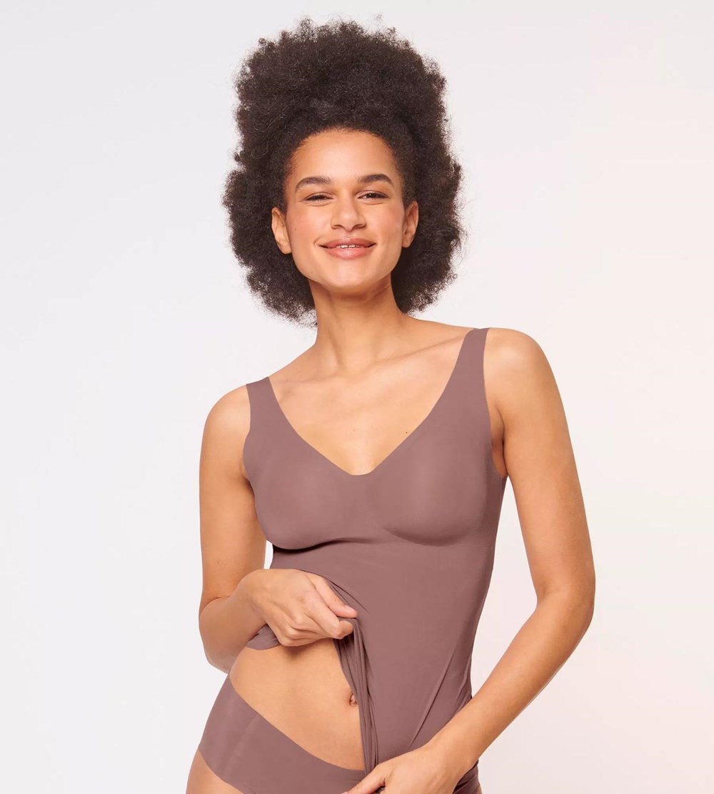 Sloggi Zero Feel Bra-shirt Cacao | 92347-XUIA