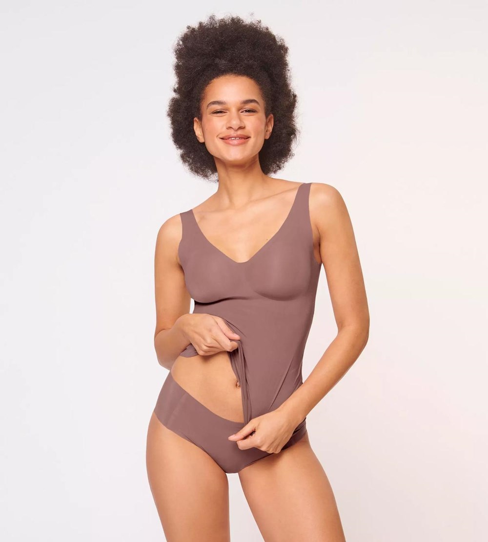 Sloggi Zero Feel Bra-shirt Cacao | 92347-XUIA