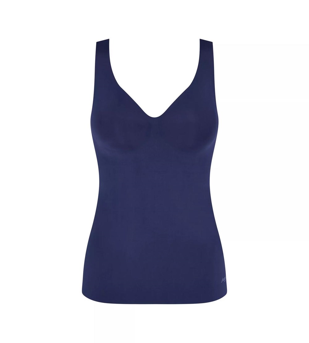 Sloggi Zero Feel Bra-shirt True navy | 89271-COBA