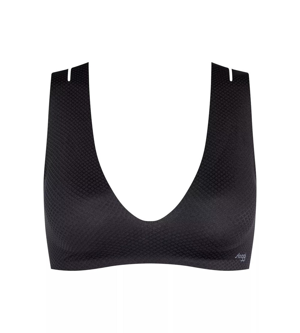 Sloggi Zero Feel Flow Bralette Black | 48619-QAVH