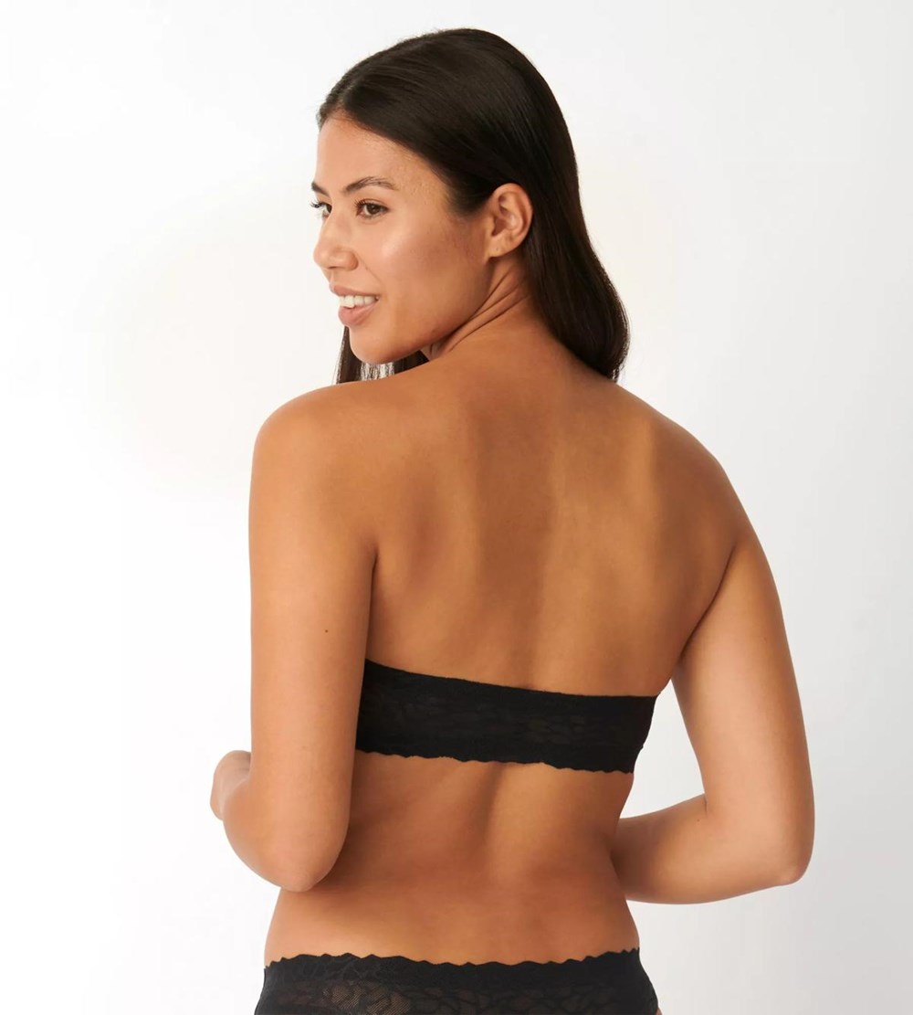 Sloggi Zero Feel Lace Bandeau Black | 48352-NTLP