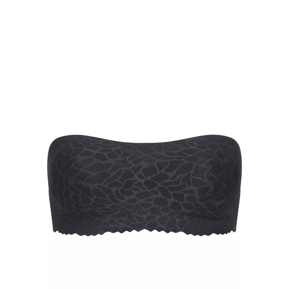 Sloggi Zero Feel Lace Bandeau Black | 48352-NTLP