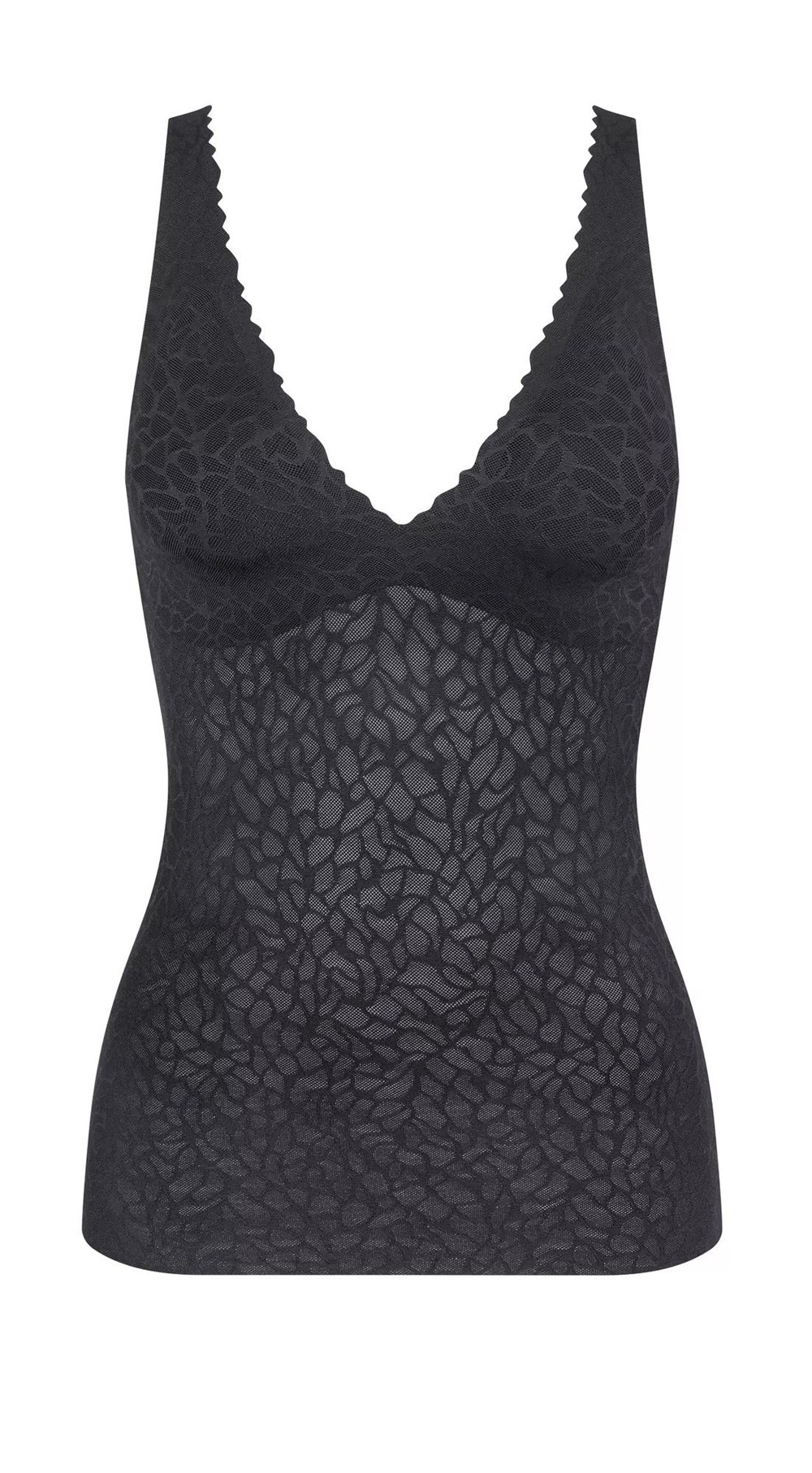 Sloggi Zero Feel Lace Bra Shirt Black | 94728-FQNV