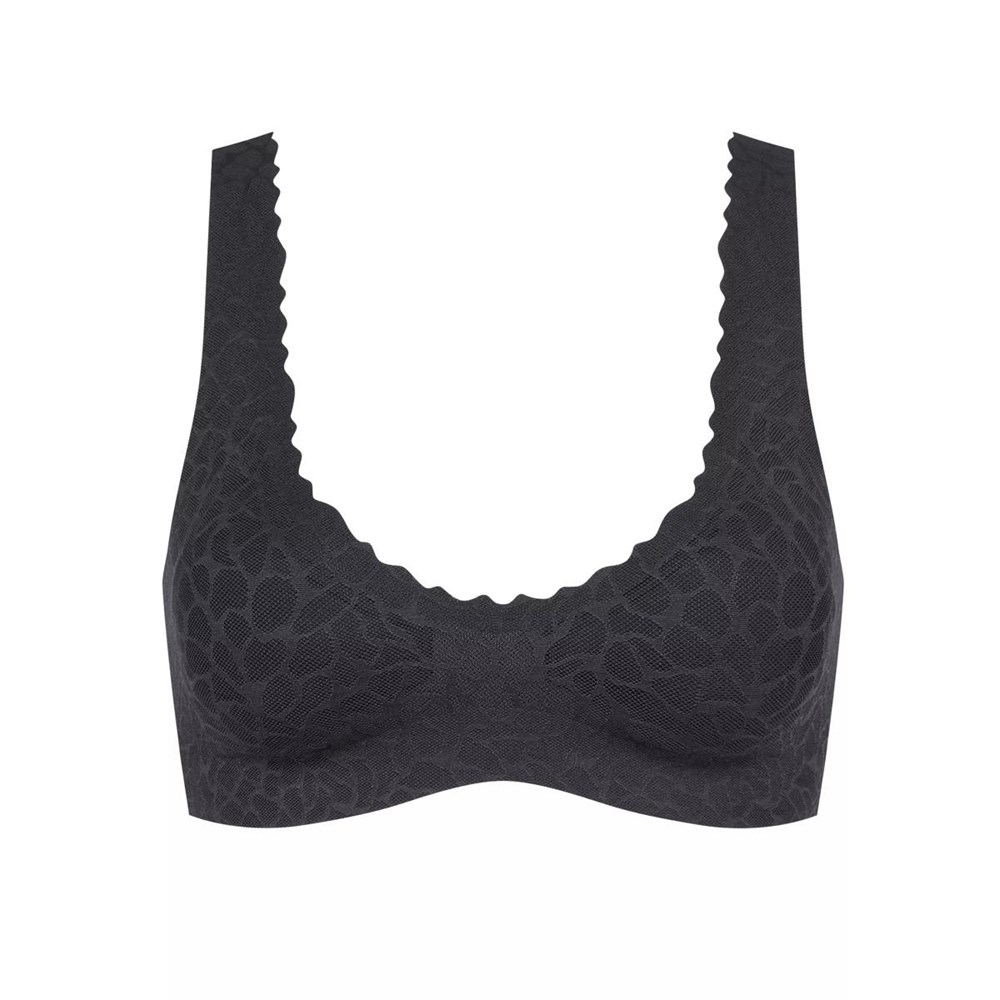 Sloggi Zero Feel Lace Bralette Black | 68971-RNYK