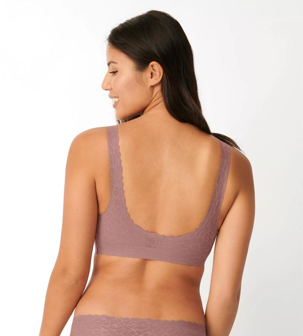 Sloggi Zero Feel Lace Bralette Cacao | 72436-HSDL