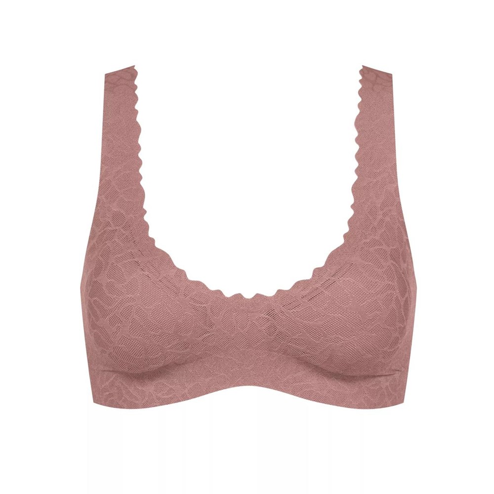 Sloggi Zero Feel Lace Bralette Cacao | 72436-HSDL