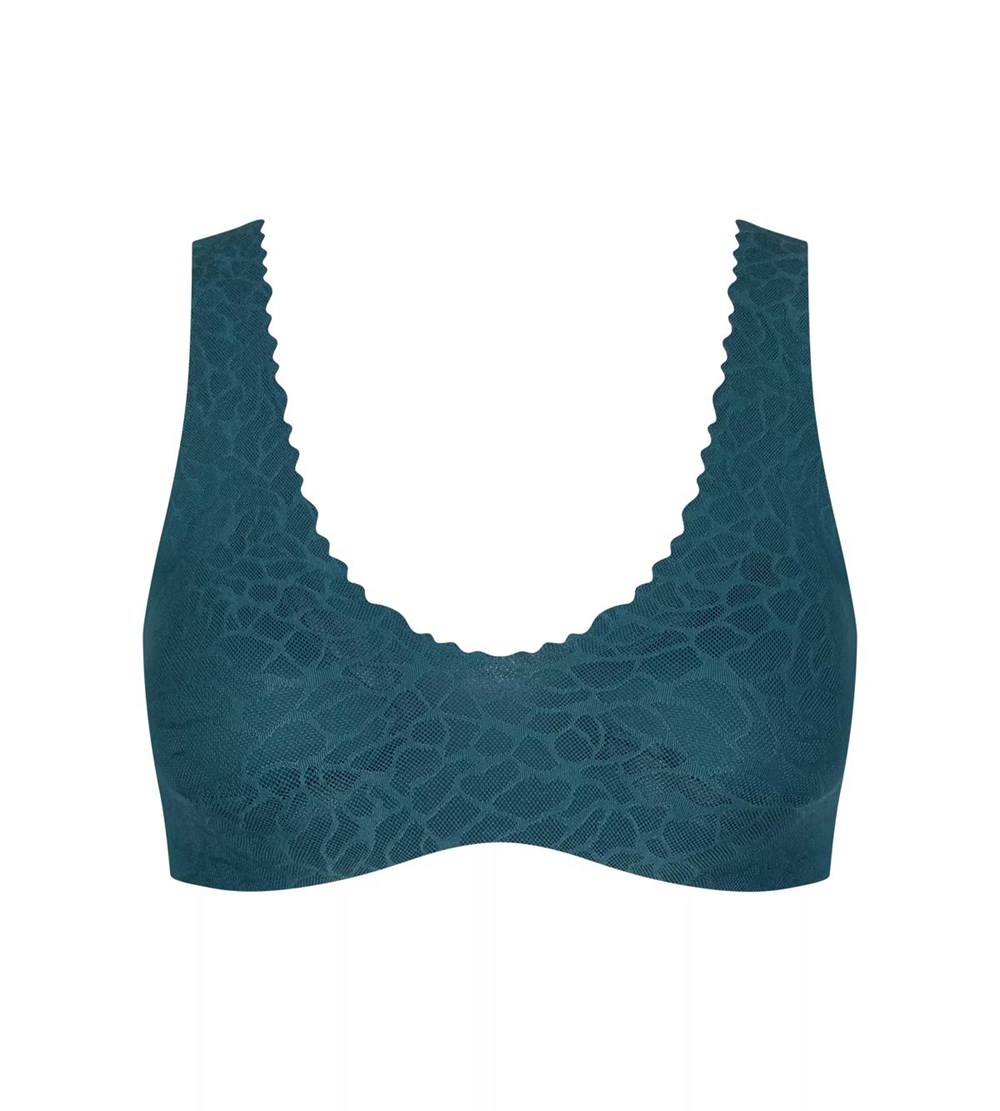 Sloggi Zero Feel Lace Bralette Secret Lagoon | 12396-KUBV