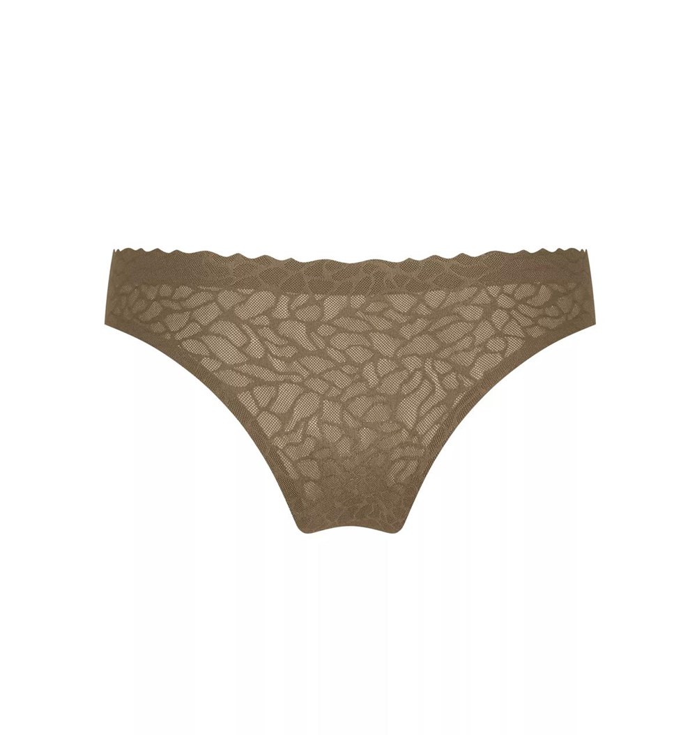 Sloggi Zero Feel Lace Brazil Panty Beech | 04159-AQCY