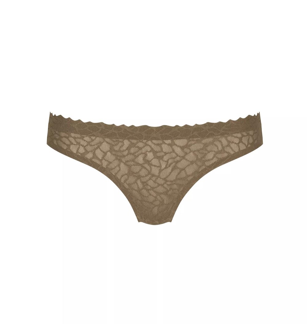 Sloggi Zero Feel Lace Brazil Panty Beech | 04159-AQCY