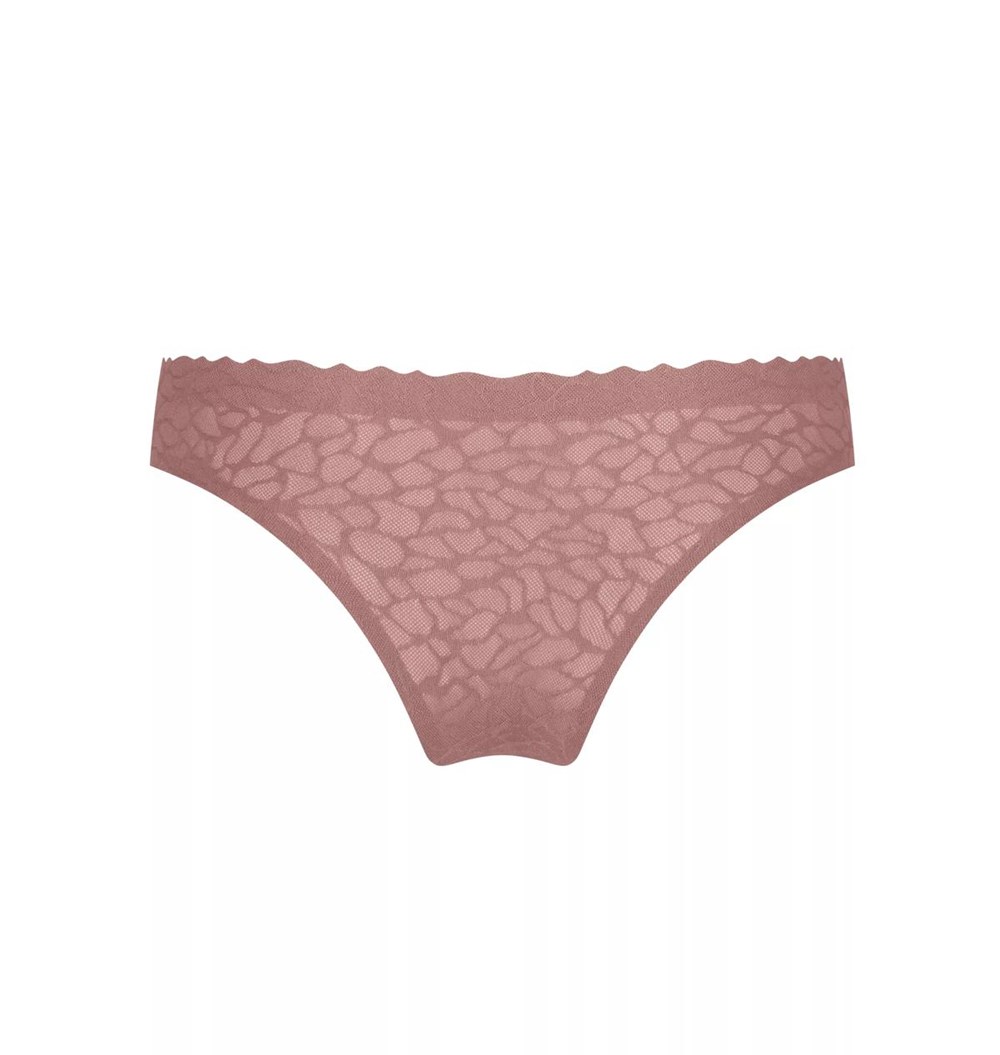 Sloggi Zero Feel Lace Brazil Panty Cacao | 07256-CKIE