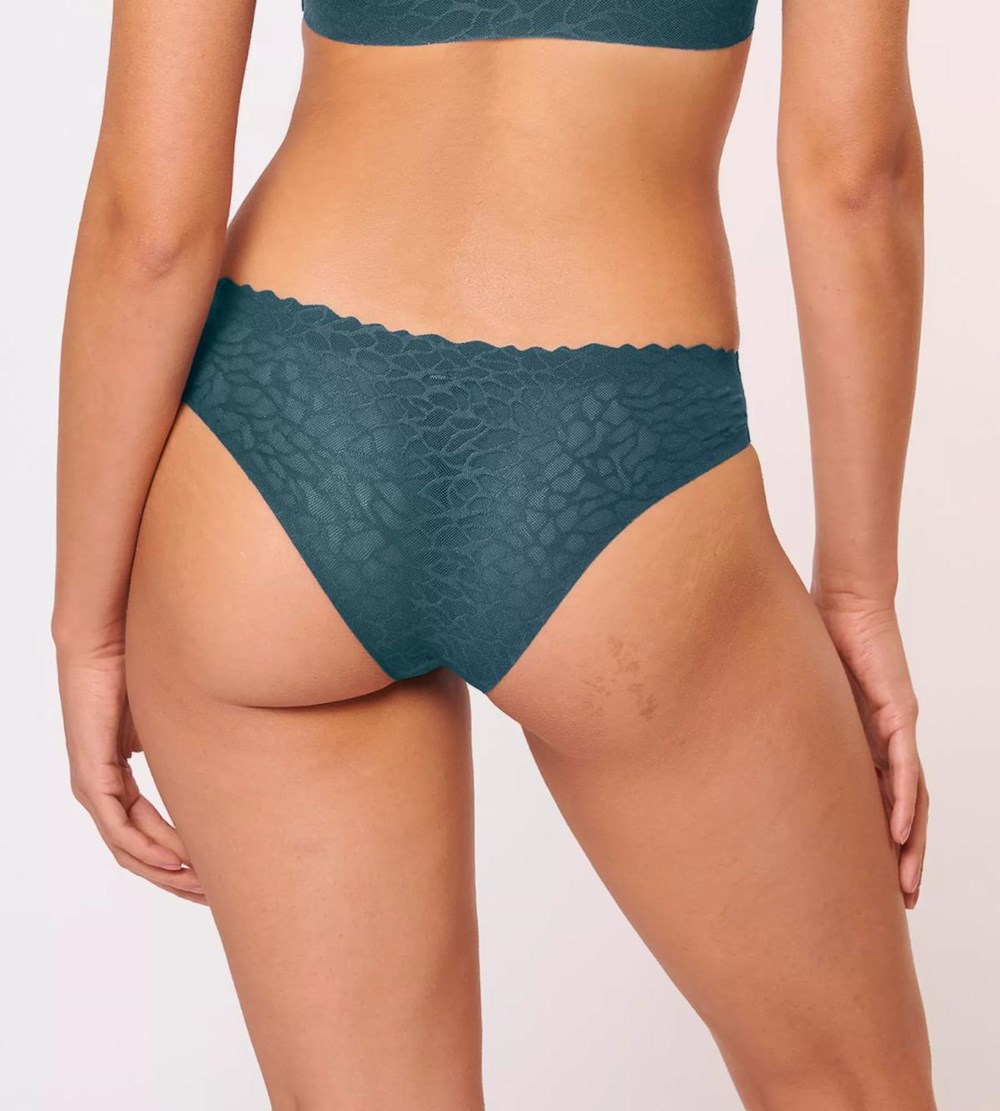 Sloggi Zero Feel Lace Brazil Panty Secret Lagoon | 28163-UYJN