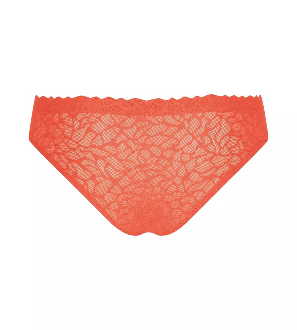 Sloggi Zero Feel Lace Brazil Panty Watermelon | 46128-WFDP