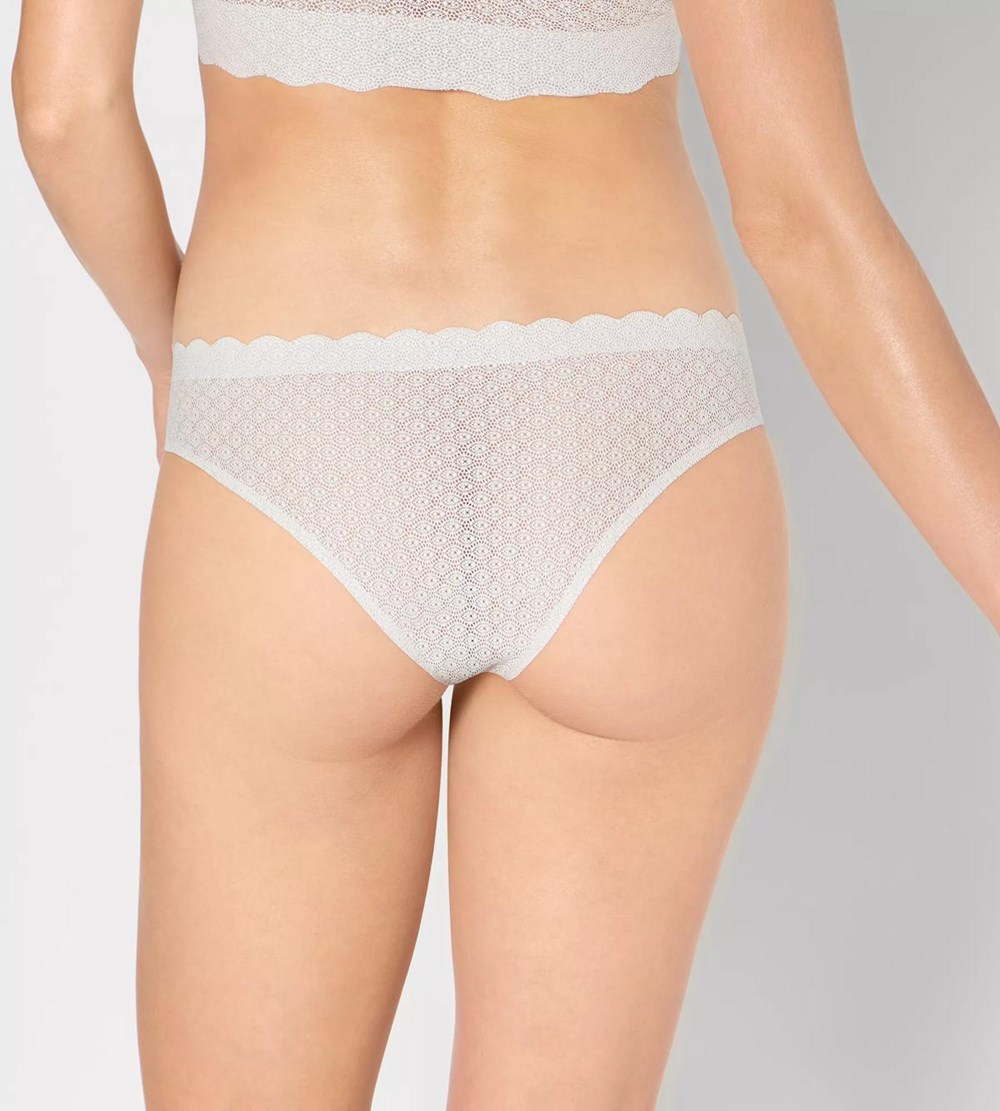 Sloggi Zero Feel Lace Brazilian Brief Angora | 89176-DUKF