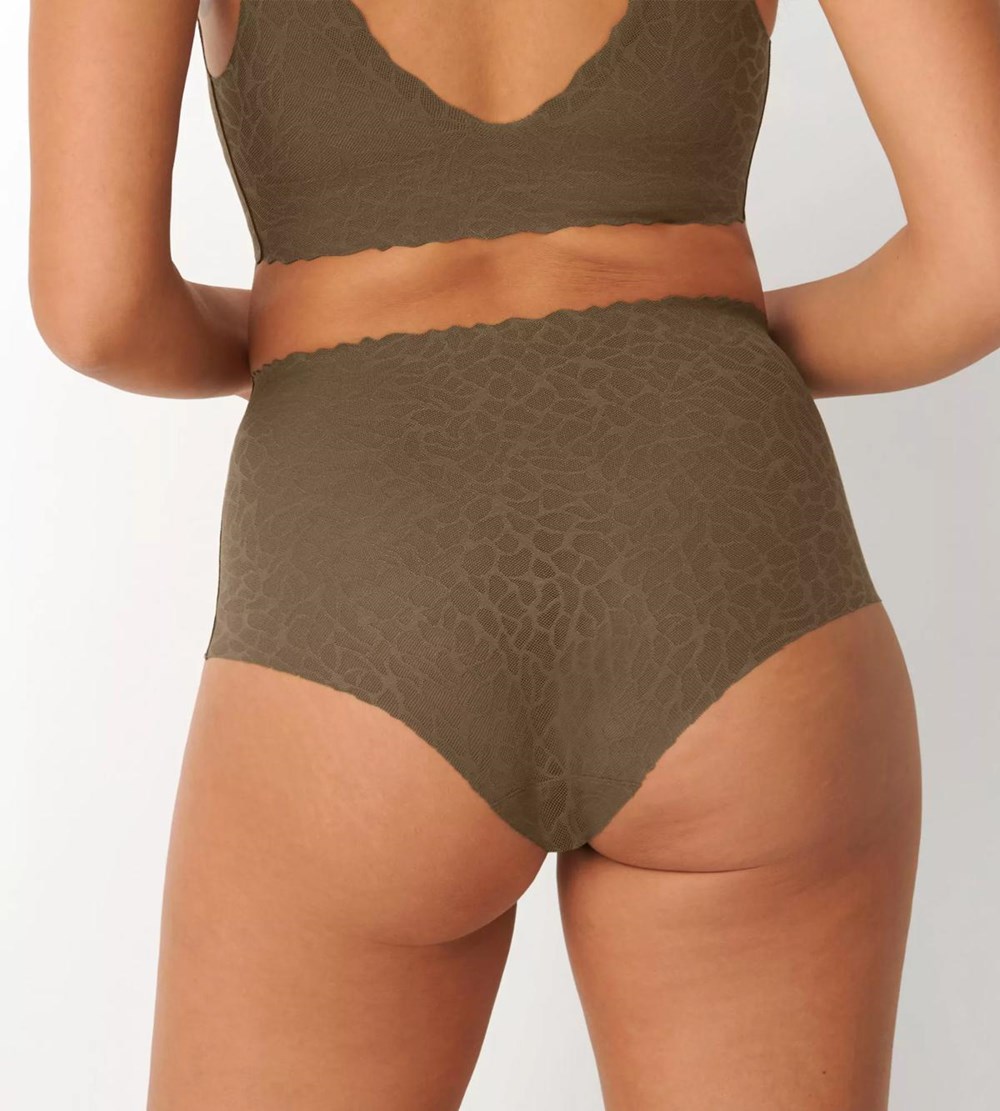 Sloggi Zero Feel Lace High Waist Beech | 68409-FOAK