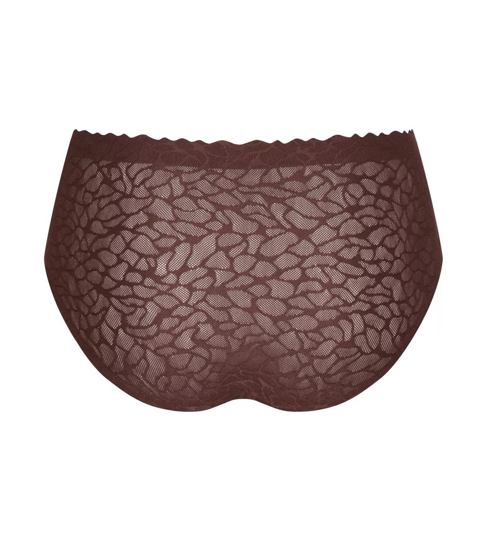 Sloggi Zero Feel Lace High Waist Ebony brown | 20647-KOBI