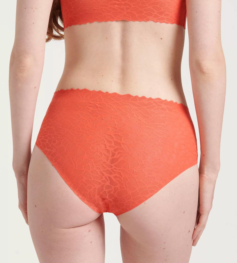 Sloggi Zero Feel Lace High Waist Watermelon | 26547-ZYNS