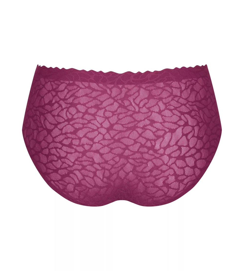 Sloggi Zero Feel Lace High Waist Wine | 16047-SZGW