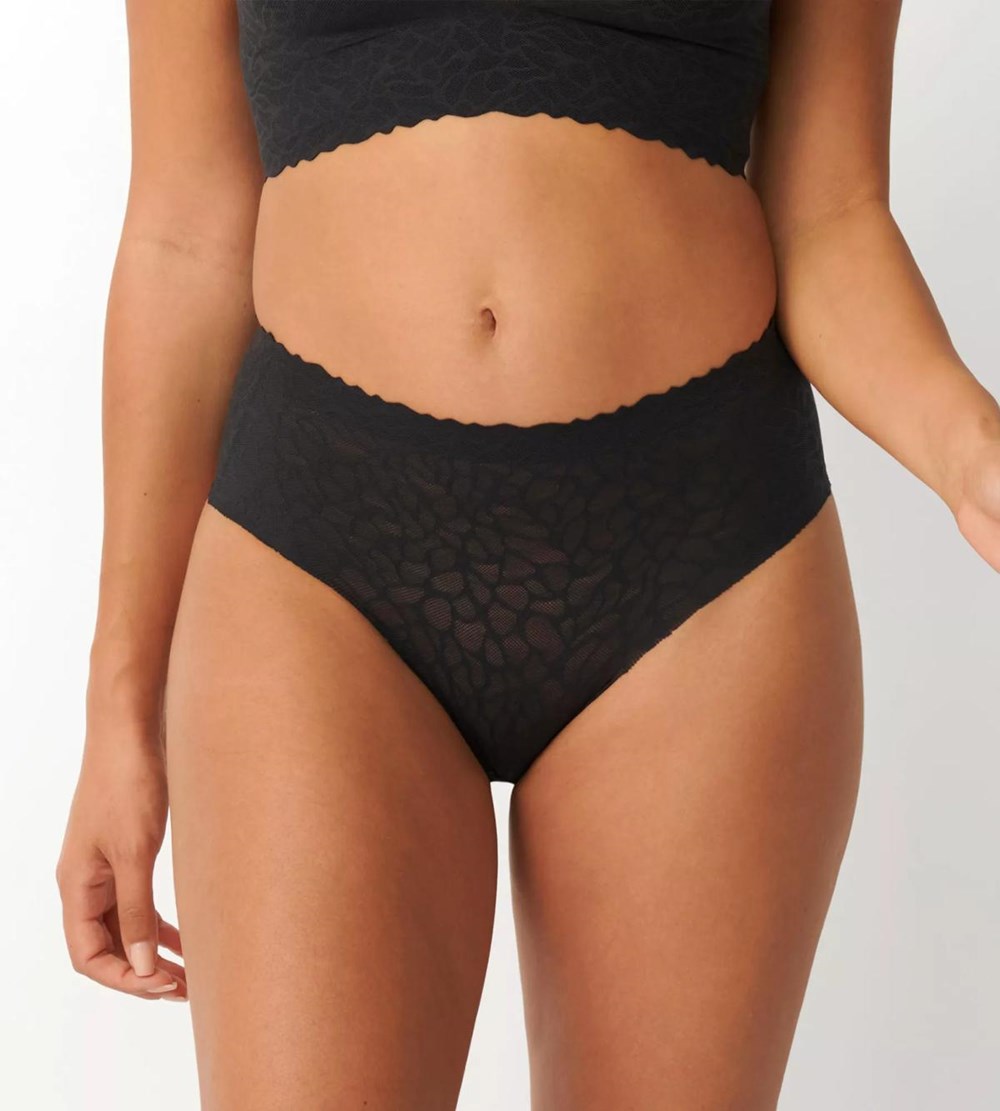 Sloggi Zero Feel Lace Hipster Black | 27486-BGZJ