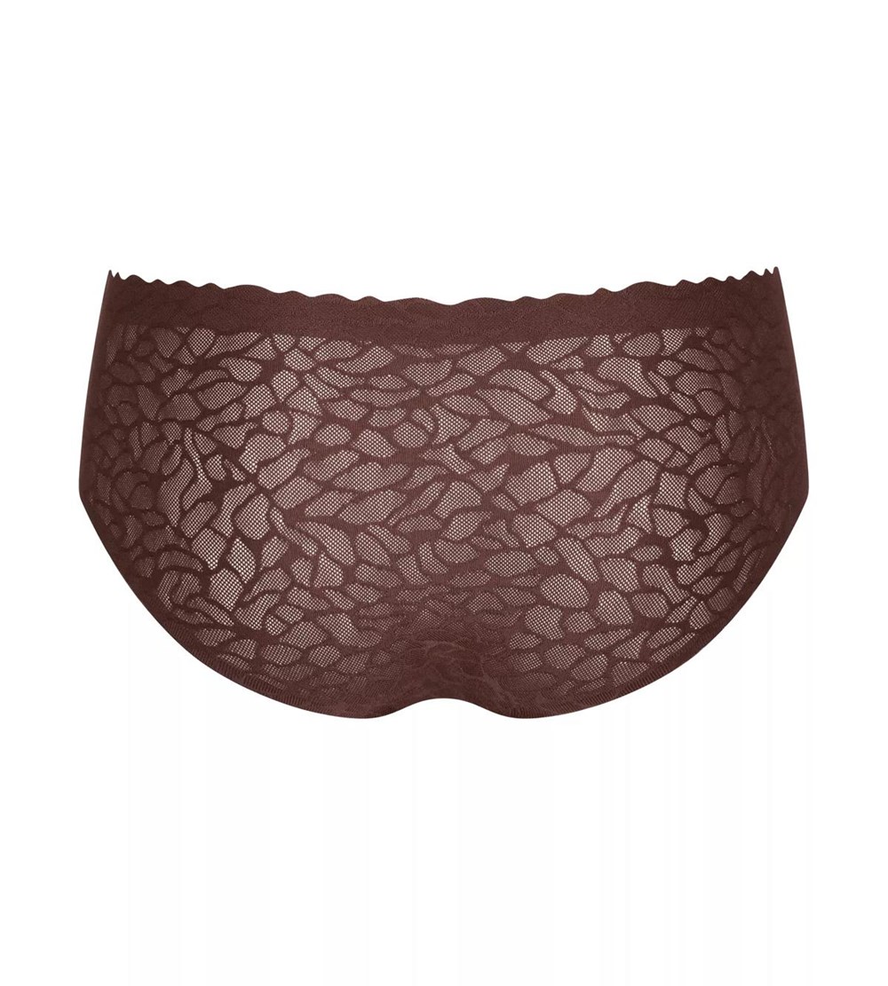 Sloggi Zero Feel Lace Hipster Ebony brown | 26379-UZGQ