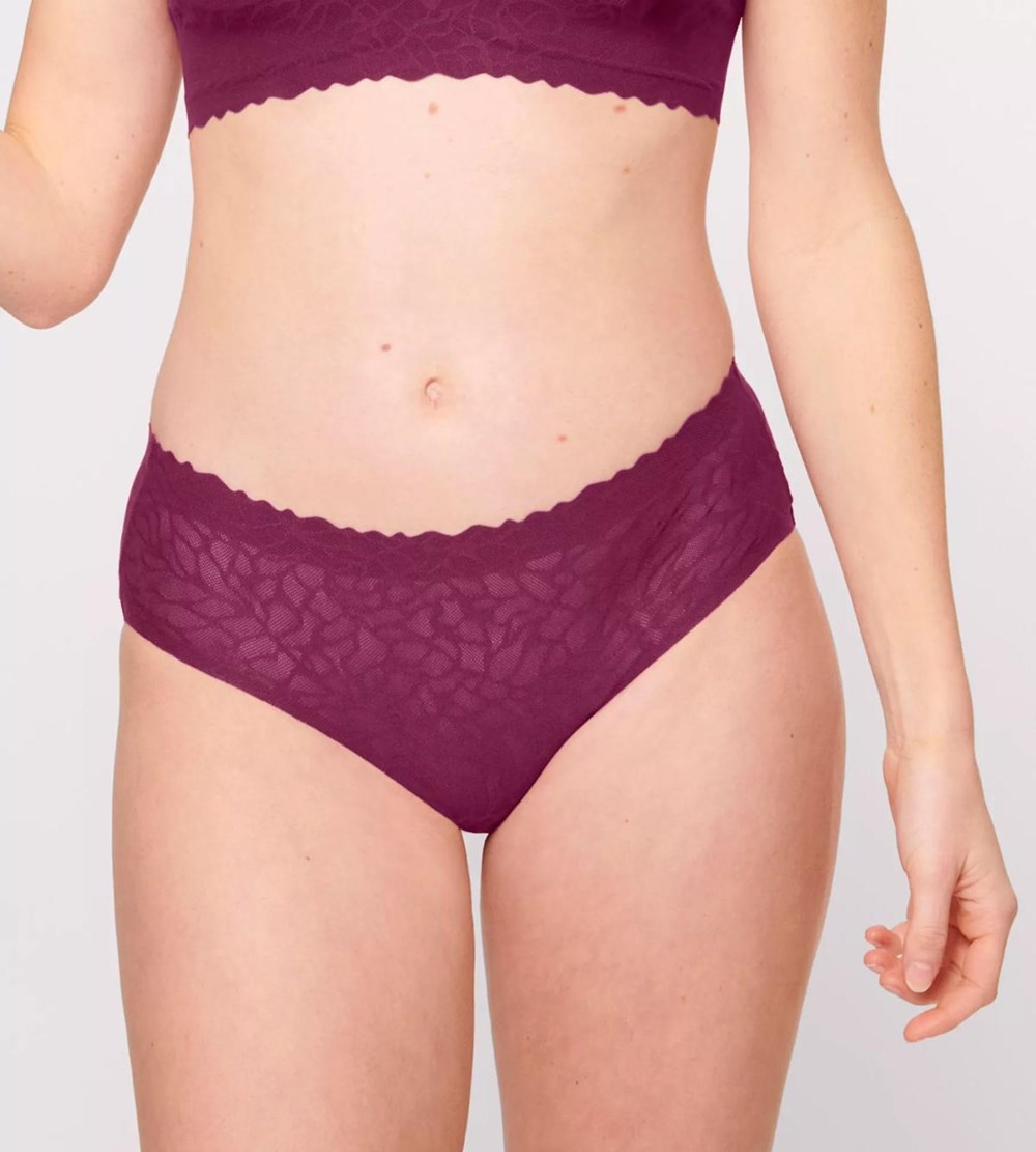 Sloggi Zero Feel Lace Hipster Wine | 43520-MUKB