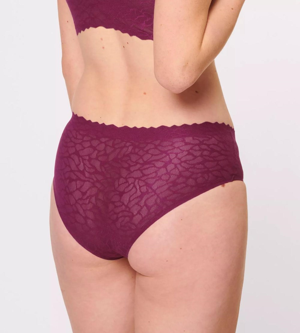 Sloggi Zero Feel Lace Hipster Wine | 43520-MUKB