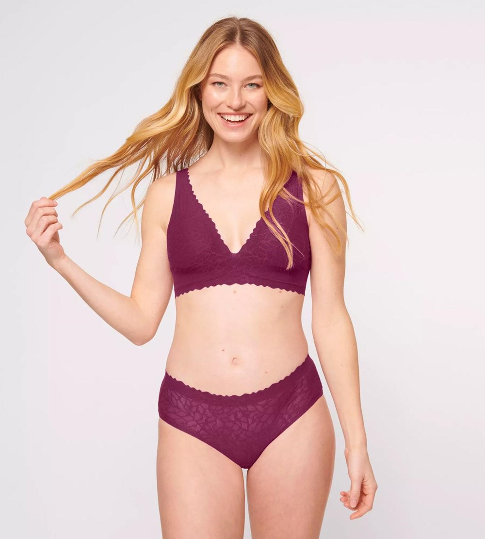 Sloggi Zero Feel Lace Hipster Wine | 43520-MUKB