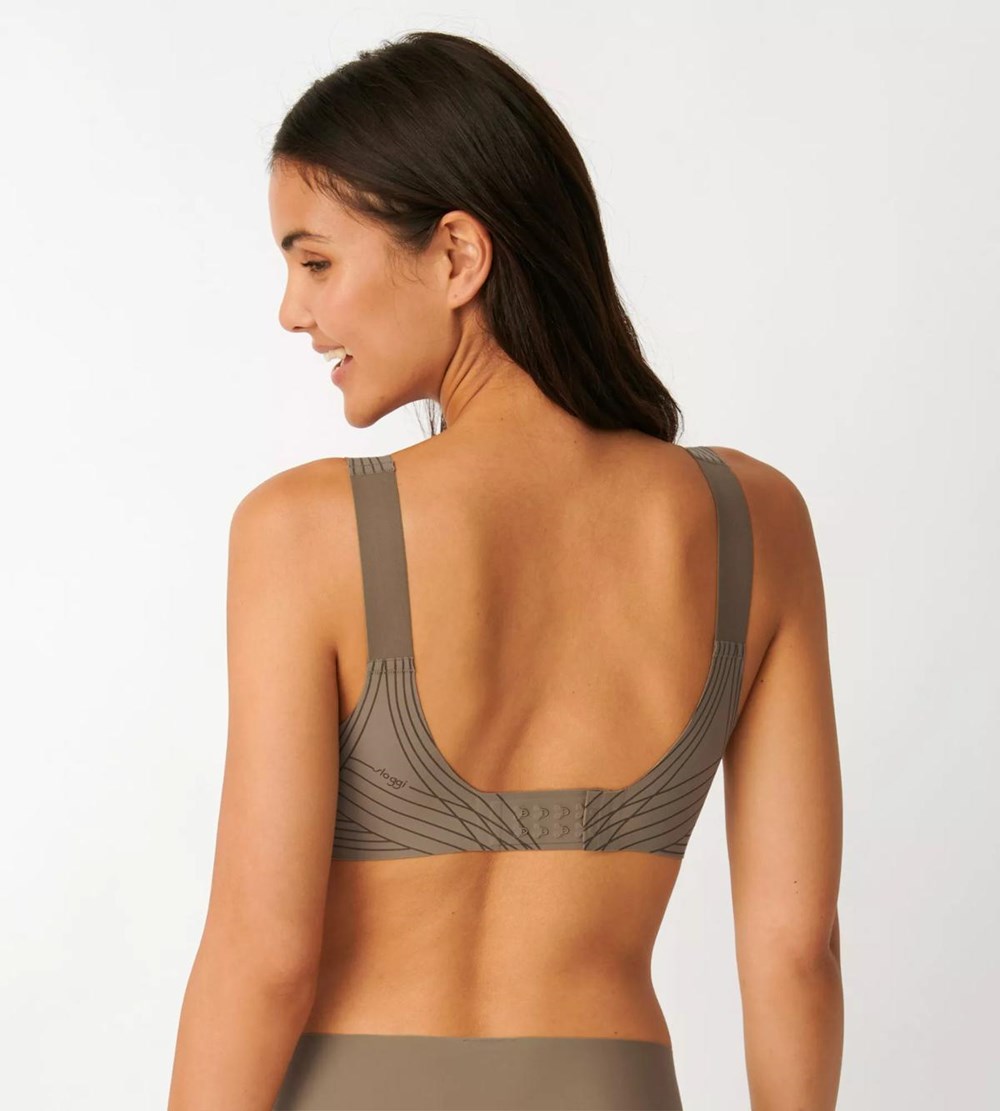 Sloggi Zero Feel Soft Bra Lead grey | 28173-GAWC