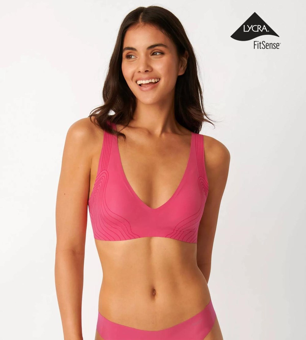 Sloggi Zero Feel Soft Bra Pink Lemonade | 39142-IERD