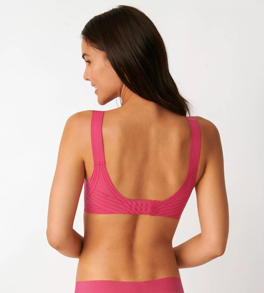 Sloggi Zero Feel Soft Bra Pink Lemonade | 39142-IERD