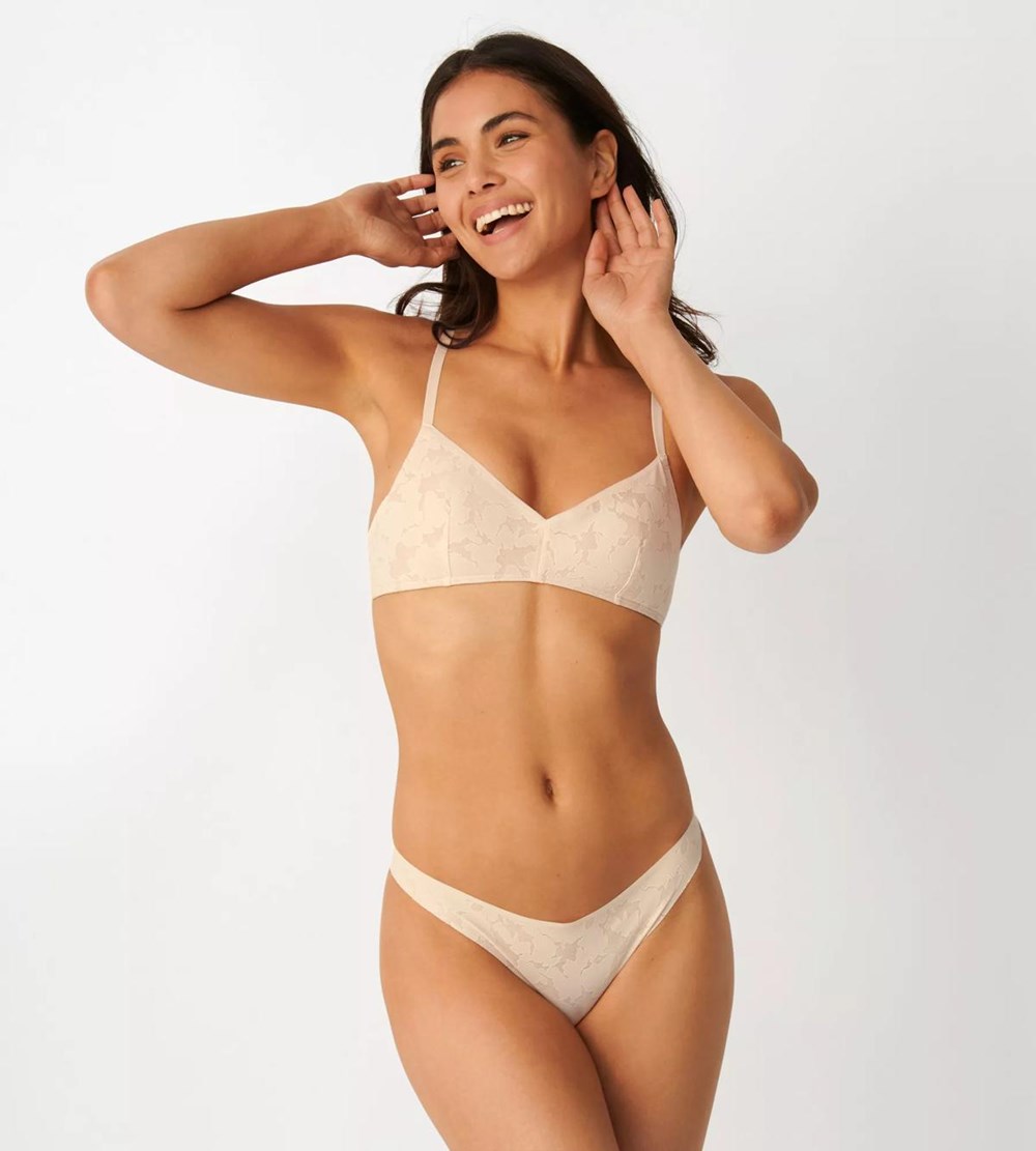 Sloggi Zero Lace Bralette Fresh powder | 80321-VQDS