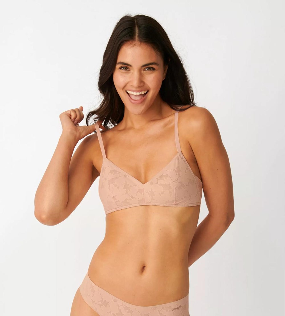 Sloggi Zero Lace Bralette Light Brown | 86412-GCNT