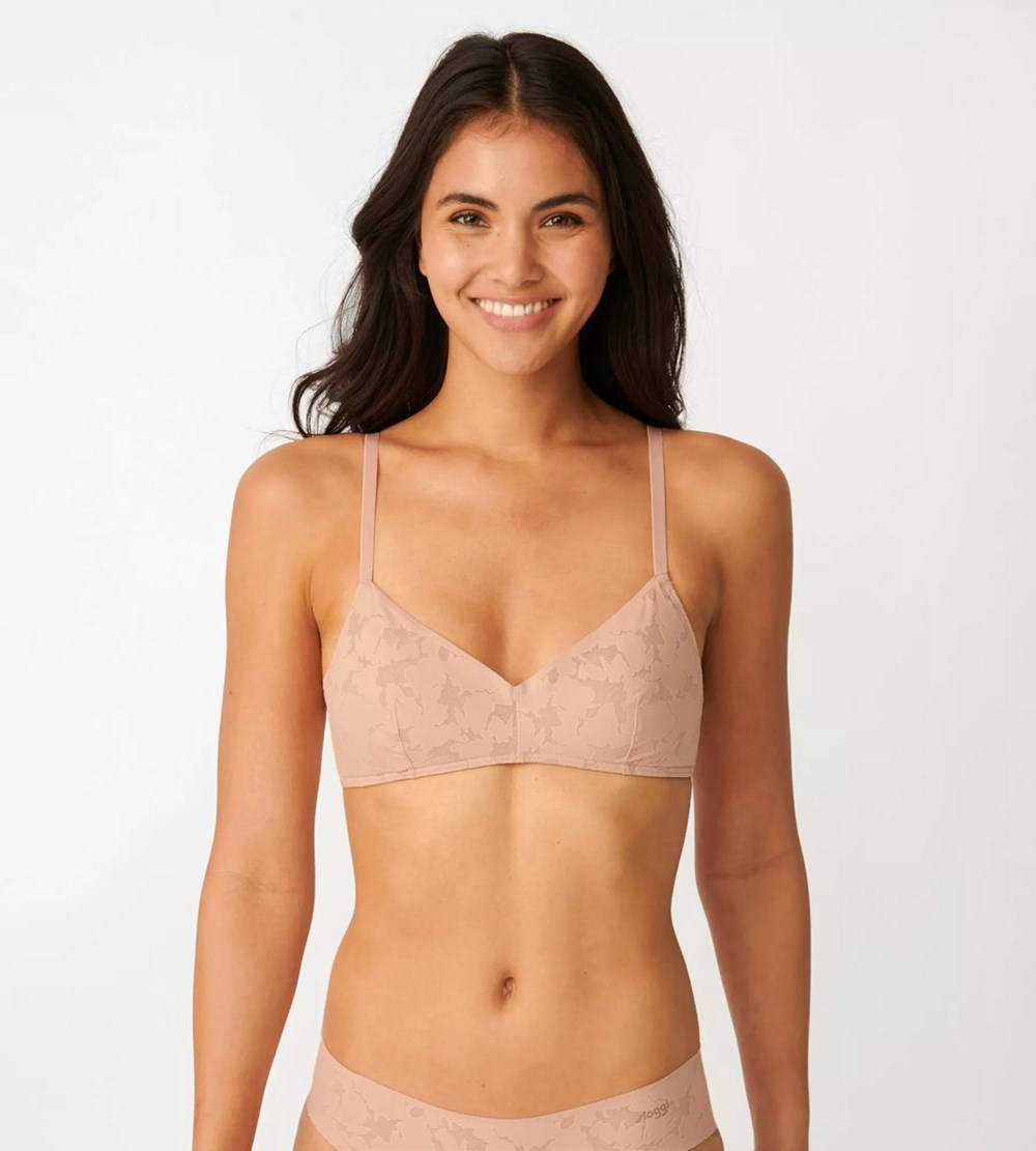 Sloggi Zero Lace Bralette Light Brown | 86412-GCNT