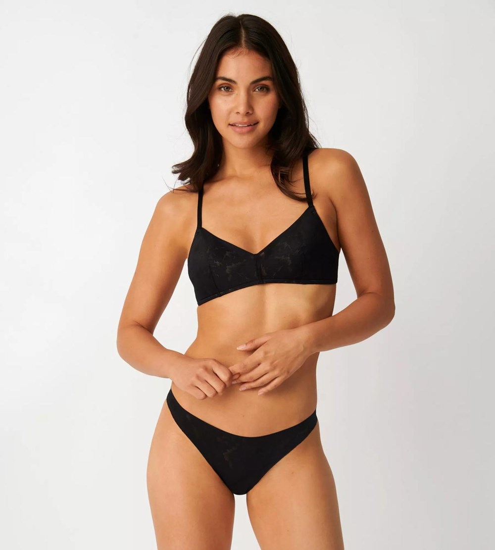 Sloggi Zero Lace Brazilian Brief Black | 18437-ZHKT