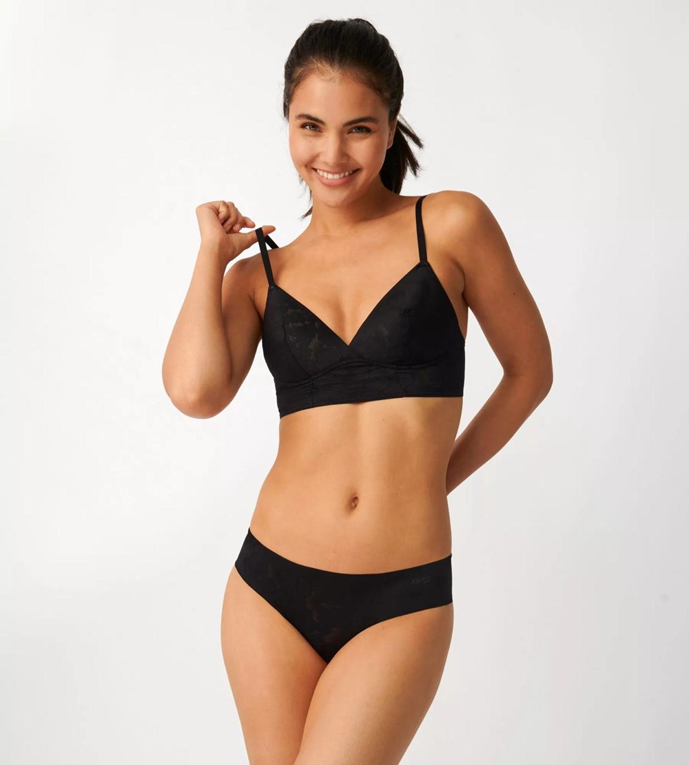 Sloggi Zero Lace Hipster Black | 80596-PDBX