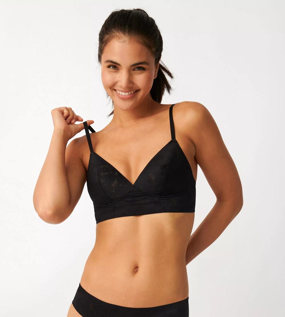 Sloggi Zero Lace Non-wired Bra Black | 74368-VAKN