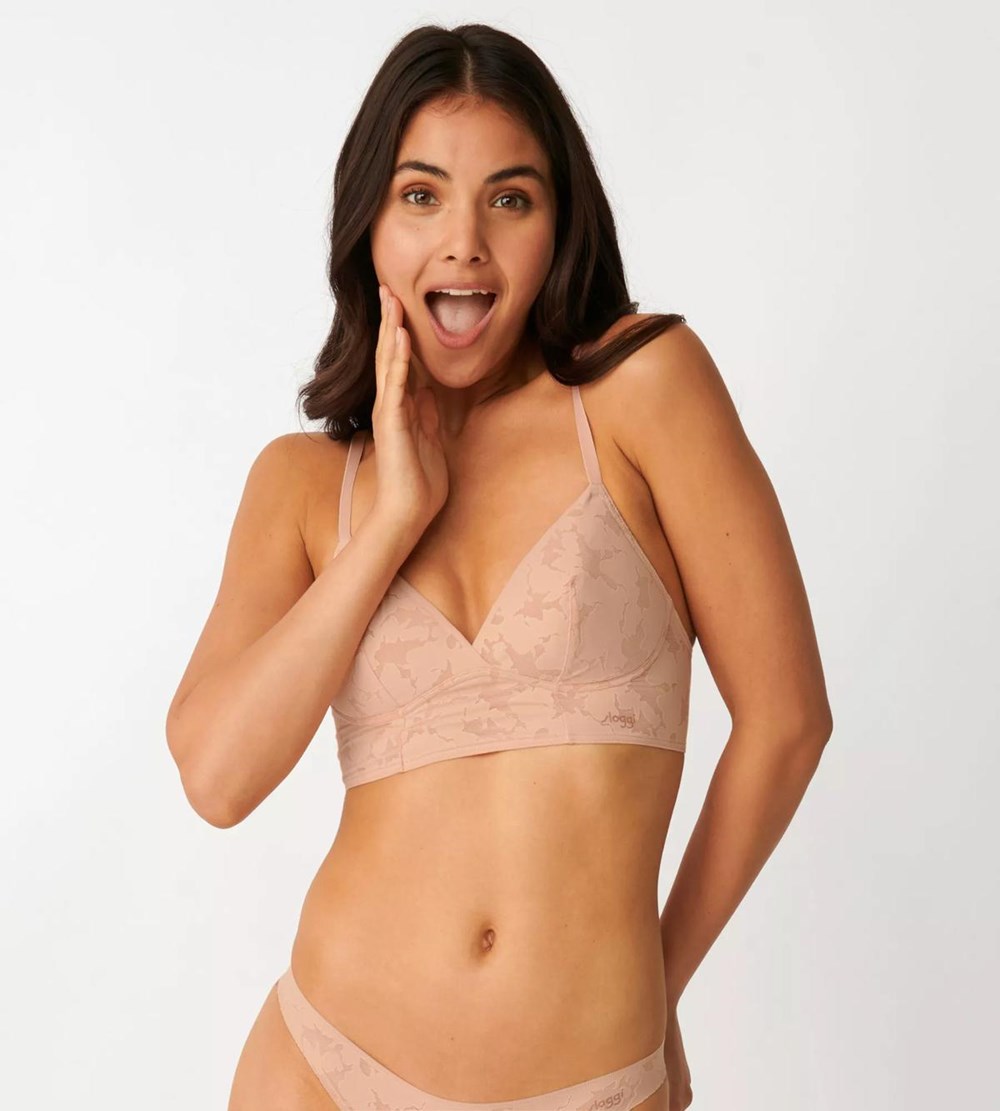 Sloggi Zero Lace Non-wired Bra Light Brown | 36518-JPKO